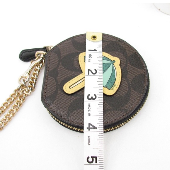 Coach Signature Round Coin Case - Picture 7 of 7
